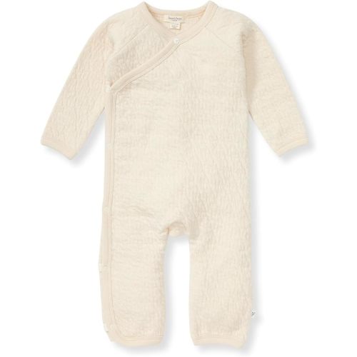 Burt's Bee Baby Infant Boys' 100% Organic Cotton Long Sleeve Wrap-Front Jumpsuit