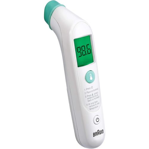 Braun TempleSwipe Digital Thermometer with Color Coded Temperature Guidance - Adults, Babies, Toddlers & Kids - FSA & HSA Eligible