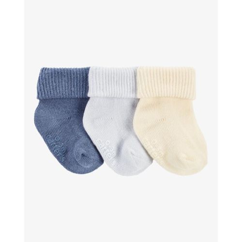 Baby 3-Pack Ribbed Booties - Carter's | Carter's