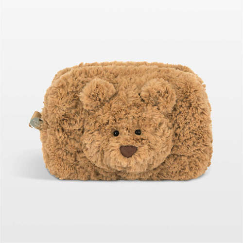 Jellycat Bartholomew Bear Pouch Kids Stuffed Animal Pouch