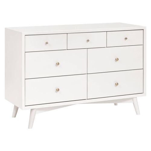 Babyletto Palma 7-Drawer Assembled Double Dresser, Color: Warm White