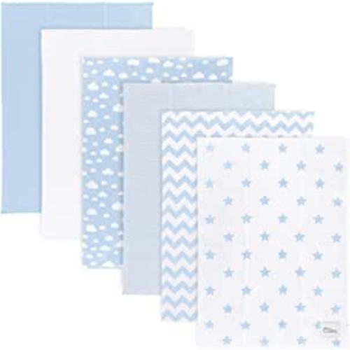 Amazon.com: Comfy Cubs Burp Cloths 6 Pack Large 100% Cotton Washcloths Double Layered Absorbent Burping Cloth Extra Absorbent Baby Burp Cloth Extra Soft for Boys and Girls (Blue, Pack of 6) : Baby