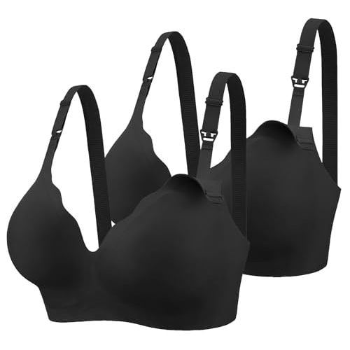 Ekouaer Nursing Bra Wavy Breastfeeding Bras for Women Seamless Maternity Support Wireless Pregnancy Sleep Bralette