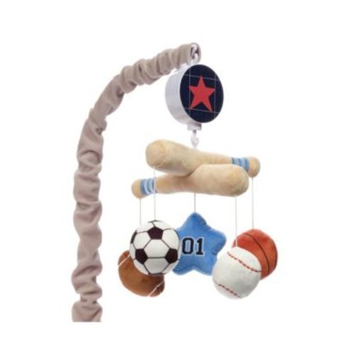 Baby Sports Musical Baby Crib Mobile Soother Toy - Gray