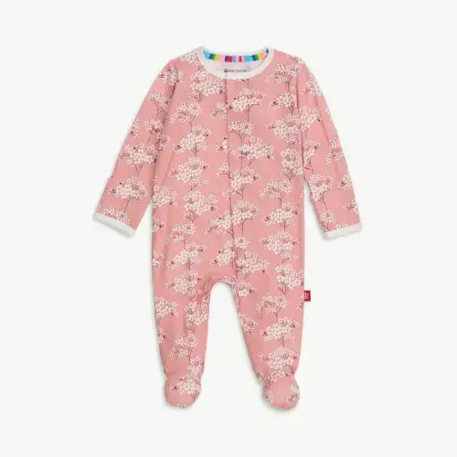 Magnetic Me Footie - Cherry Blossom, Size 0-3 months