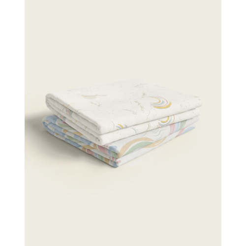 Rainbow Cotton Crib Sheet Set | Baby Bedding | Nestig