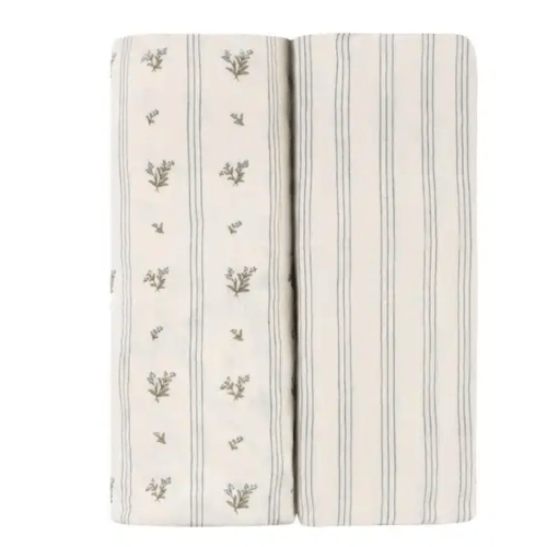 Ely's & Co. Baby Fitted Crib Sheet Set - 2 Pack - 28" x 52"