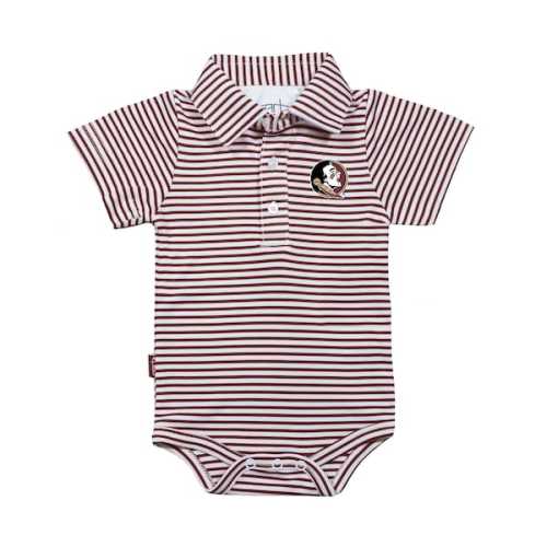 Infant Garb Garnet/White Florida State Seminoles Carson Polo Bodysuit