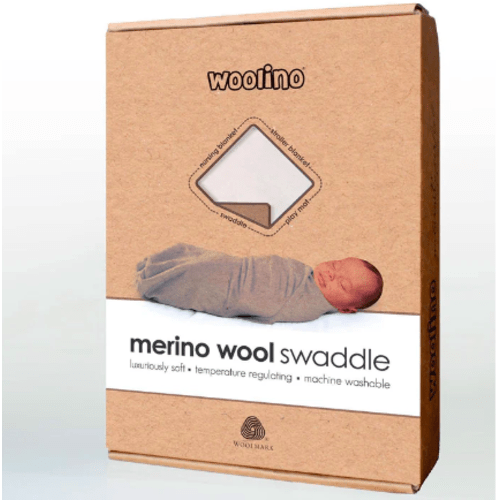 Swaddle Blanket, Merino Wool, Newborn to 3 Months, Beige