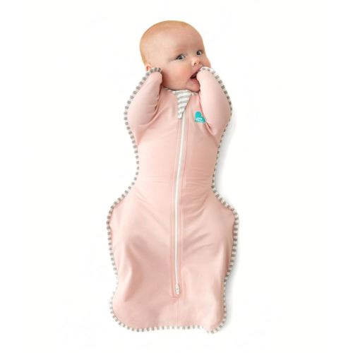 Love To Dream Swaddle UP Self-Soothing Sleep Sack 8-13 lbs., Dramatically Better Sleep, Snug Fit Calms Startle Reflex, 1.0 TOG, Dusty Pink, Small