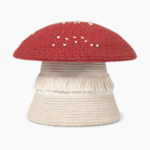 Lorena Canals Red Mushroom Basket - Big