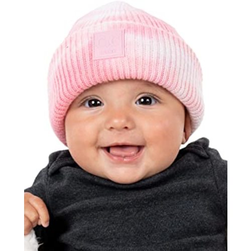 Funky Junque Baby Beanie - Soft Knit Winter Skull Cap - Cozy Warm Hat for Infants & Toddlers
