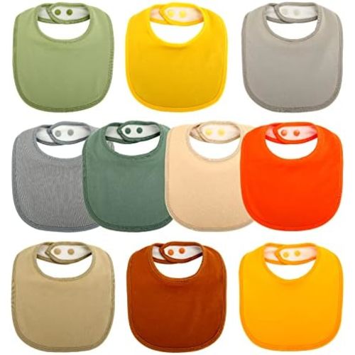 Bandana Drool Bibs Drool Bibs 100% Cotton for Unisex Boys Girls Multiple Colors Baby Bib Set for Teething