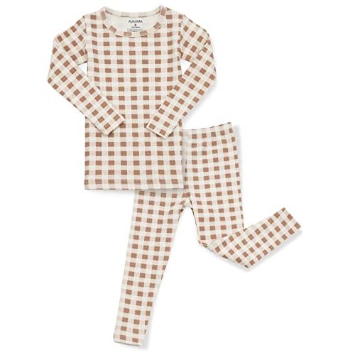 AVAUMA Baby Boys Girls Pajama Set 6M-7T Kids Cute Toddler Snug fit Pattern Design Pjs Cotton Sleepwear