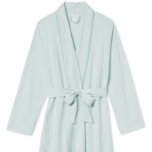 LAKE | Women | Pima Cotton Pajamas | Parisian Green Short Robe