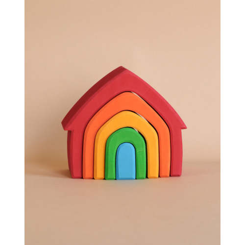 Grimm's Colorful House Stacker