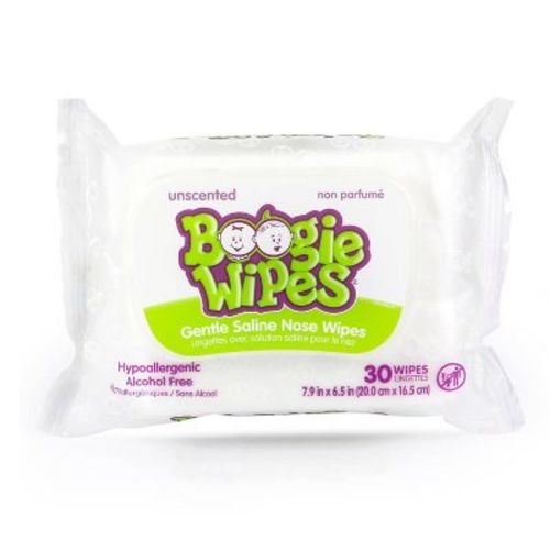 Boogie Wipes Saline Nose Wipes Unscented - 30ct