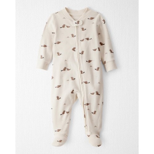 0-3 Month Baby Organic Cotton Sleep & Play Pajamas in Beaver Creek Print - Little Planet | Carter's