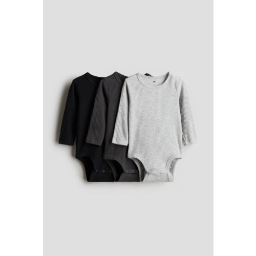 3-pack Ribbed Bodysuits