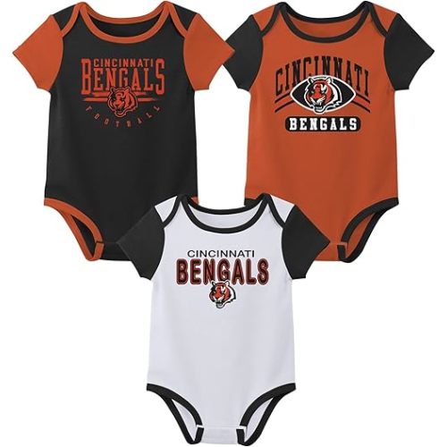 Outerstuff NFL Teams Newborn Baby and Infant Short Sleeve Bodysuit Variety 3-Pack (0-18m)