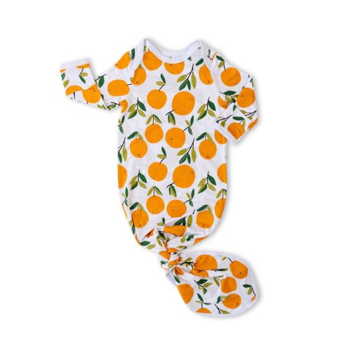 Clementines Bamboo Viscose Infant Knotted Gown
– Little Sleepies