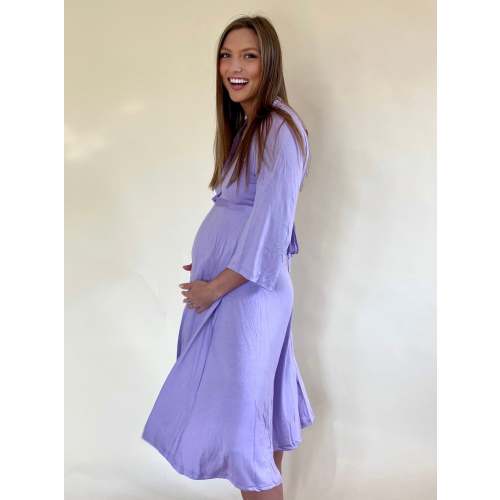 Lila Labor & Postpartum Gown in Lilac *Limited Edition*