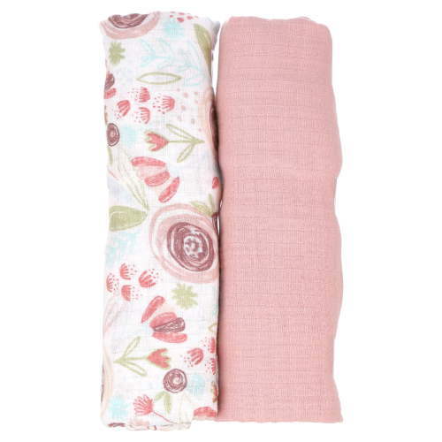 Chick Pea Baby Multicolor Floral Muslin Baby Blankets (2 Count)