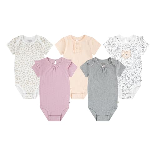 HUGGIES unisex-baby 5-pack Elevated Bodysuit