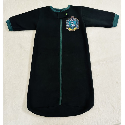 Wizard School Collection, Snake House! Cozy Black Fleece Baby Sack, Baby/Toddler Sack, 0-3 Months to 4T Sizes, Zippered, Customizable!