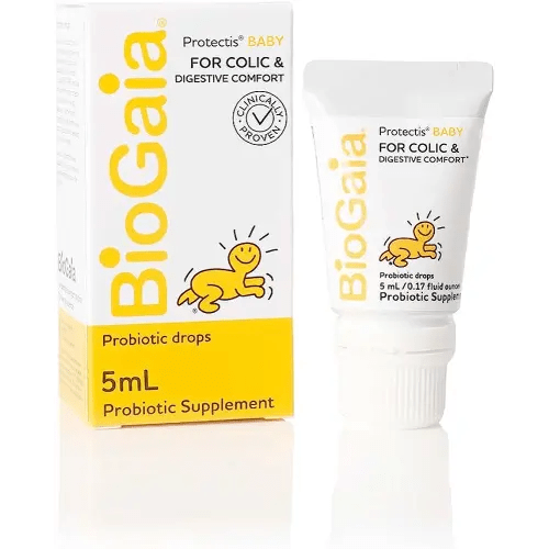  BioGaia Protectis Baby Probiotic Drops + Vitamin D, Reduces  Colic, Gas & Spit-ups, Healthy Poops, Reduces Crying & Fussing & Promotes  Digestive Comfort, Newborns, Babies & Infants