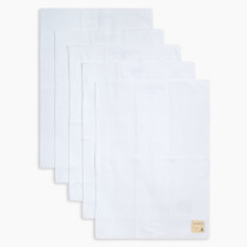 Burt's Bees Baby Organic Burp Cloth (5 Pack) - Cloud Solid