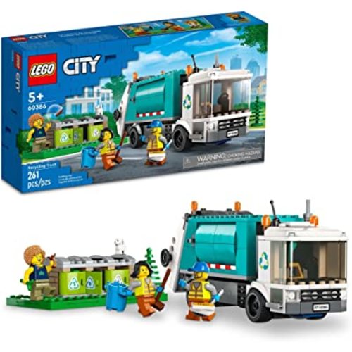 Amazon.com: LEGO City Recycling Truck 60386, Toy Vehicle Set with 3 Sorting Bins, Gift Idea for Kids 5 Plus Years Old, Educational Sustainable Living Series : Toys & Games
