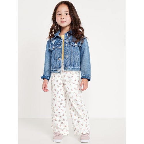 Printed Pull-On Baggy Wide-Leg Cargo Twill for Toddler Girls | Old Navy