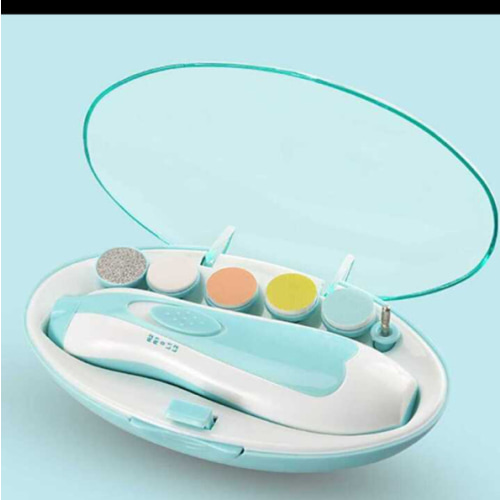 1pc Baby Electric 6-In-1 Nail File, Multifunctional Kids Nail Clipper For Anti Scratch, Includes Nail Care Tools