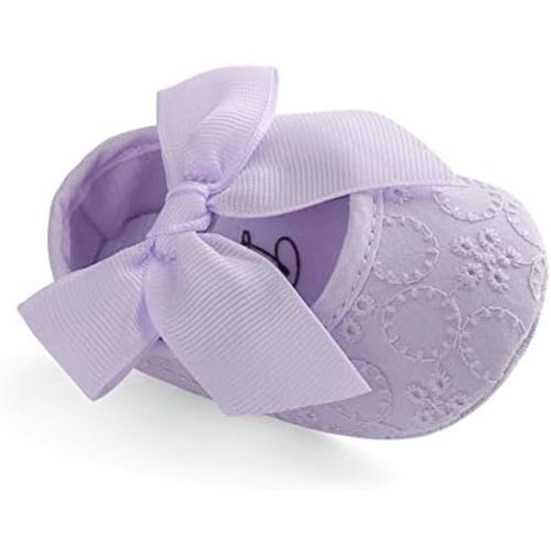 Baby Girls Princess Bowknot Soft Sole Cloth Crib Shoes Sneaker