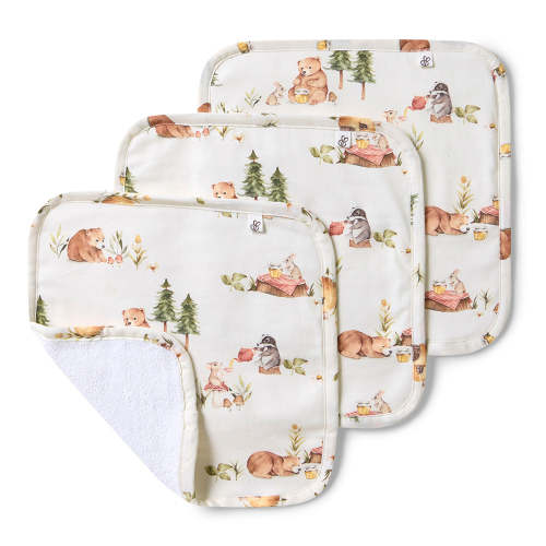 Bears Organic Wash Cloths - 3 Pack
