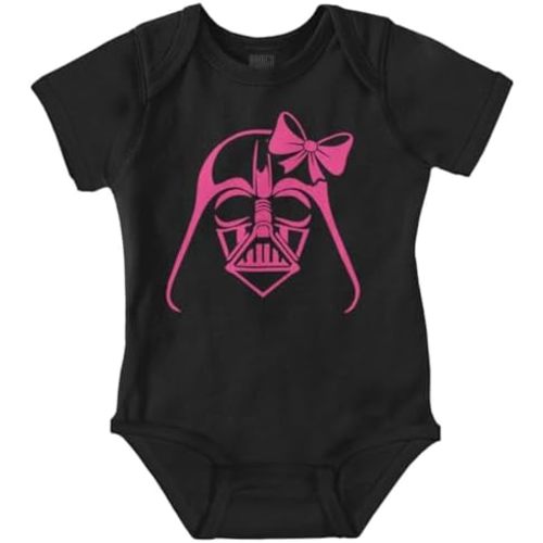 Brisco Brands Girly Cute Sci Fi Villain Funny Cool Baby Bodysuit Jumper Girls