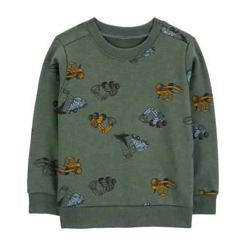 Toddler Construction French Terry Pullover