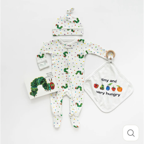 [Preorder] Organic 2-Way Zipper Footie in Caterpillar – L'ovedbaby
