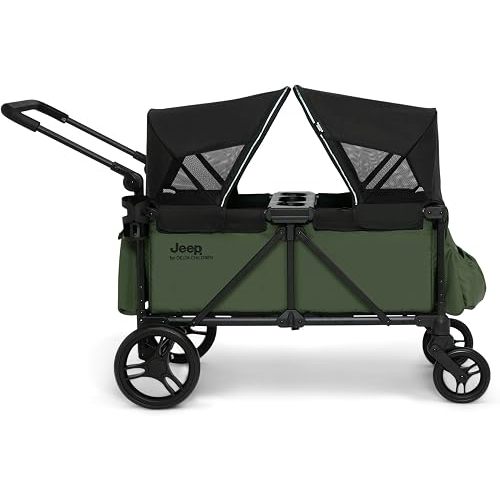 Jeep Sport Stroller Wagon by Delta Children, Black/Green