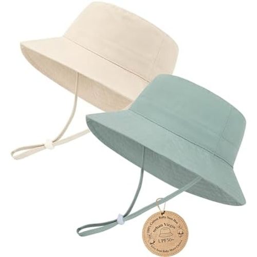 Baby Sun Hat UPF 50+ Sun Protective Toddler Bucket Hat Summer Kids Beach Hats Wide Brim Outdoor Play Hat for Boys Girls