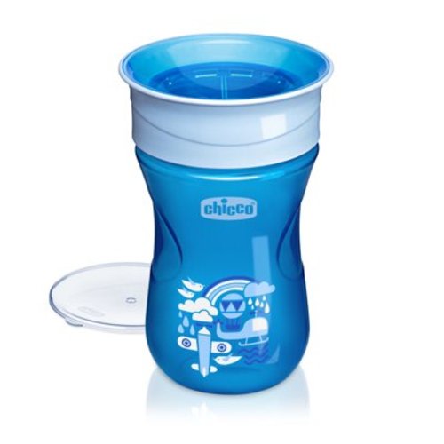 Chicco 360° Spoutless Rim Trainer Sippy Cup 9m+ in Blue