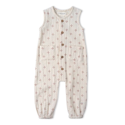 Organic Buttoned Jumpsuit – Chick & Bee Kids