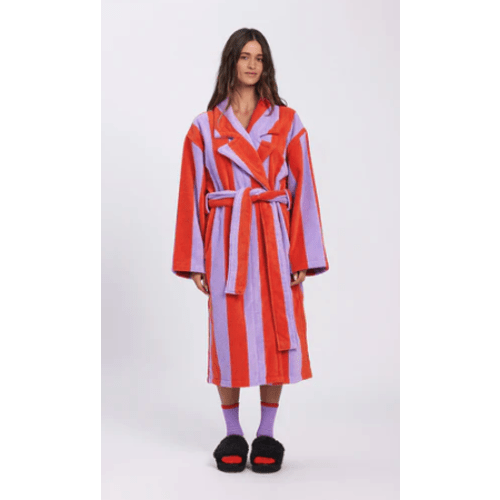 Robe - Grapefruit Stripes