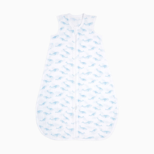Aden + Anais Organic Muslin Sleeping Bag - Oceanic, 0-6 Months