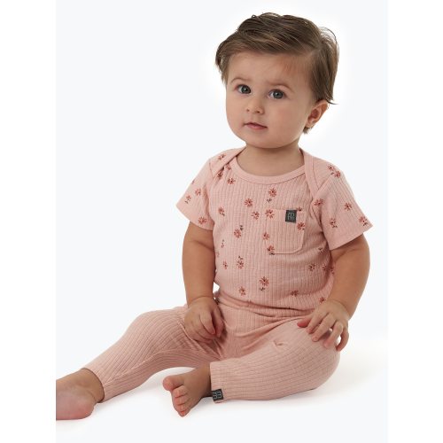 Modern Moments by Gerber Baby Neutral Organic Bodysuit and Legging Outfit Set, Sizes 0/3 Months - 24 Months