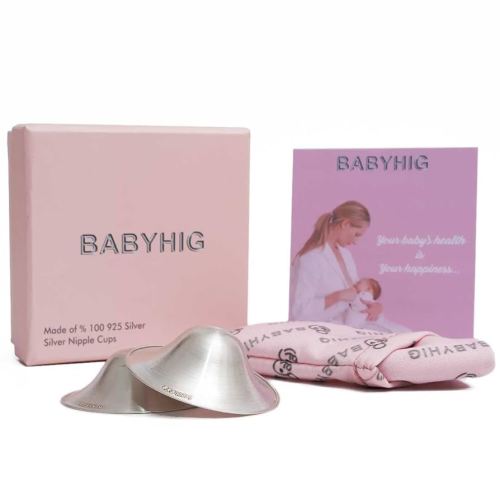 The Orginal Silver Nursing Cups – Silver Nipple Shields for Breastfeeding - Nipple Guards Protector for Breastfeeding - Nipple Shields for Nursing Newborn – Nickel Free – 925 Silver