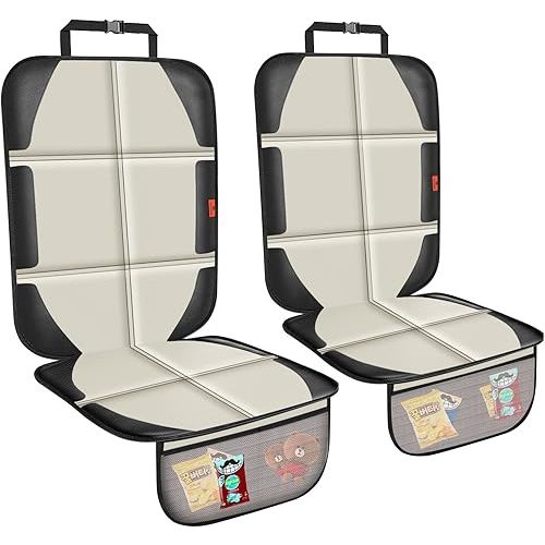 Car Seat Protector (2 Pack Beige)