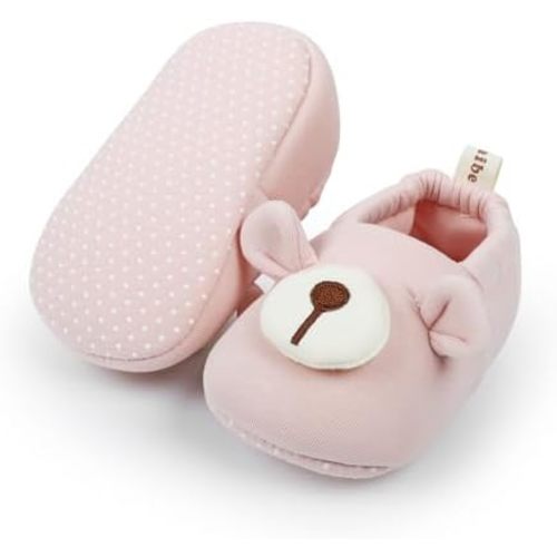 Baby Booties Newborn Shoes Infant Cotton Slippers Non-Slip Warm Ankle Boots for Boy Girl