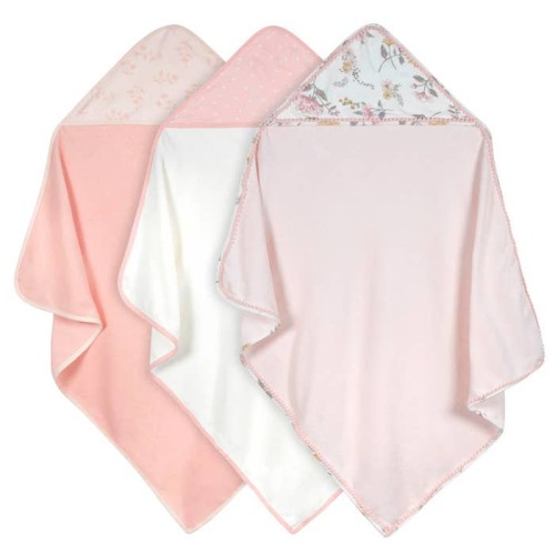 Knit Terry Hooded Towel (3 Pk)